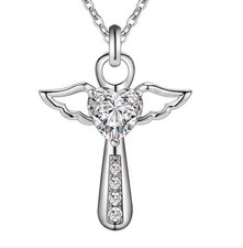 Damen Mädchen Zirkonia Engel