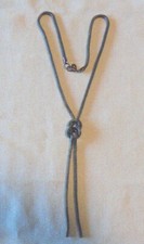 Tillberg Halskette Schmuck gestempelt silberfarbend Gesamtlänge 86 cm Nr.456