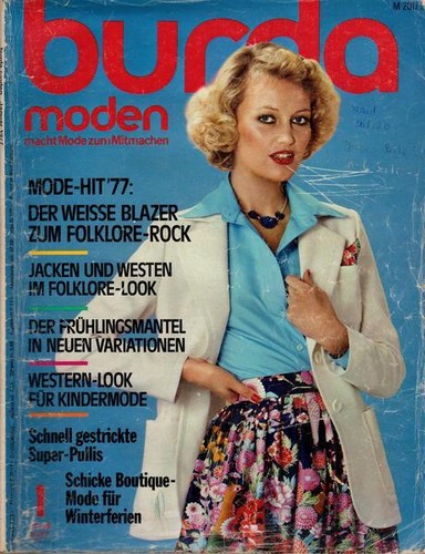 Burda moden 1977 - moden, 01/1977