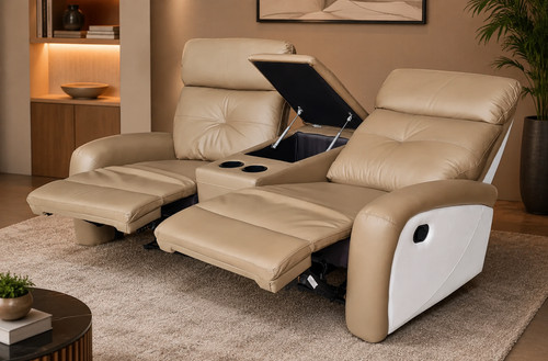 Sitzer leder sofa mit - 2-sitzer,