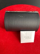 Philippi Design  Krawattenbox " Giorgio "  Leder schwarz Edelstahl poliert  #100