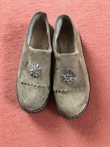Trachtenschuh wildleder grau - trachtenschuh,