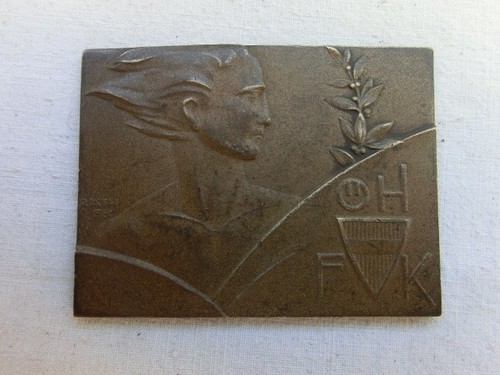 Medaille plakette bronze - -,
