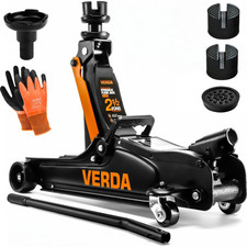 Profi Wagenheber 2,5T,  85-365m + 3x Gummi Rangierwagenheber Autoheber, PKW SUV