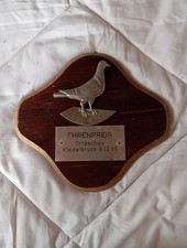 Dachbodenfund, DDR Ehrenpreis von 6.12.1986 Taubenschau,Taubenzucht, Trophäe