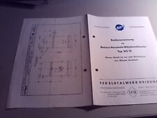 Alte Reklame, Prospekt, Bedienanweisung Wäscheschleuder WS 15 DDR