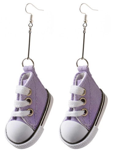Sneaker ohrringe lila - sneaker,