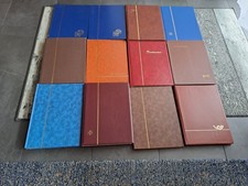 12 große Briefmarkenalben  Einsteckalben Steckbücher leer  gebraucht ca. 13,5 kg