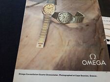 OMEGA CONSTELLATION QUARTZ CHRONOMETER advert TIME 1980