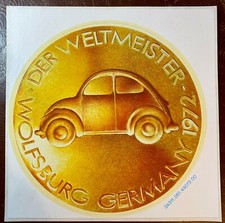 AUFKLEBER DER WELTMEISTER - WOLFSBURG GERMANY 1972