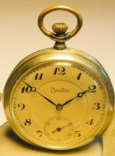 Zentra Cal. 62 Edelstahl Herren Taschenuhr Dienstuhr Reichsarbeitsdienst 1938