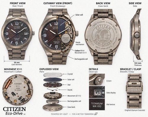 Citizen eco drive titanium - citizen,