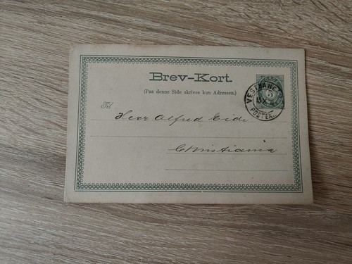 Norwegen postkarte vestbanen - norwegen,