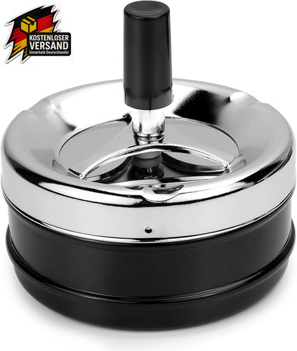 Drehbarer aschenbecher metall - drehbarer,
