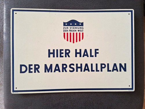 Original marshallplan schild - original, marshallplan-schild