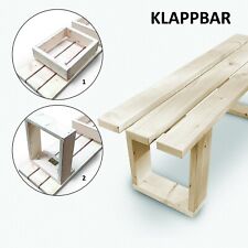 Gartenbank Sitzbank Holzbank Parkbank Gartenmöbel bis 120 kg Bank Holz  Sitzbank