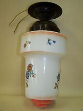 alte Art Deco Deckenlampe Küchenlampe mit Blumen Motiv Lampe Vintage 