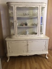 Chippendale Vitrine 50er Jahre Vintage Shabby Chic