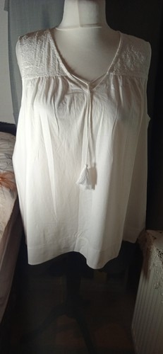 Tunika blusentop weiß xl - tunika,