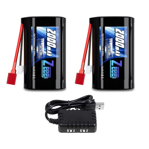 2000mah li ion akku - 2x,