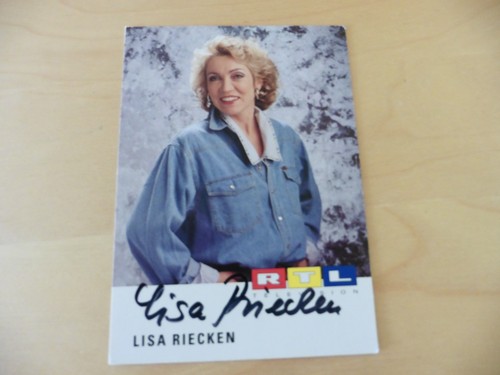 Lisa riecken autogrammkarte - riecken,