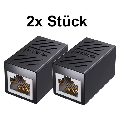 Rj45 verbinder kupplung - 2x,