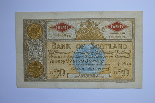 1963 bank scotland - scotland, £20