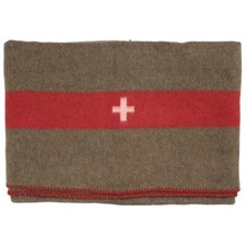 Mfh schweiz wolldecke - schweiz, braun