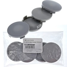 4X 60 mm Nabenkappen Felgen Nabendeckel Grau Gewölbt für Alutec RIAL Anzio