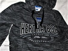 Hertha BSC Sweatshirt Kapuze grau Gr. S Tradition Hauptstadt Neu,Lizenz,Rarität