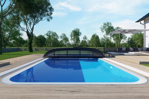 Pool dach schwimmbad - pool,