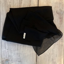 Halstuch/Schal, schwarz transparent