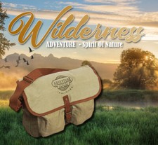 Umhängetasche ADVENTURE (Segeltuch-Angeltasche, Schultertasche, Freizeittasche)