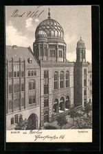 Berlin, Synagoge, Oranienburger Straße 28 /29, Ansichtskarte 