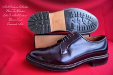 Alden Pferdeleder Shell Cordovan 8,5 D Plain Toe Blucher Commando Sole Color 8