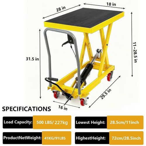 227kg hubtischwagen - 227kg,