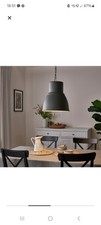 IKEA HEKTAR Lampe Deckenleuchte ø 38 cm, Hängelampe Metall grau