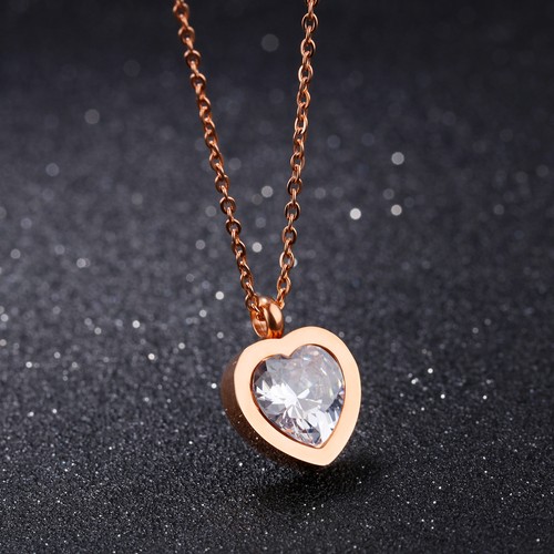Damen halskette mit zirkonia - mit,