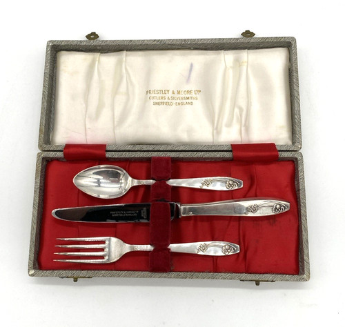 Jugendstil reise besteck set - jugendstil,