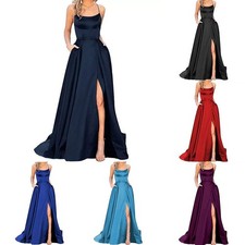 Bodenlanges Damen Satin