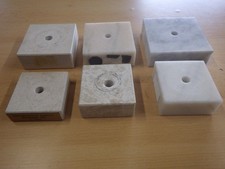 6 Stück Marmorsockel für Pokale, gebraucht