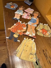 Anziehpuppe Vintage Papierpuppe Mädchen