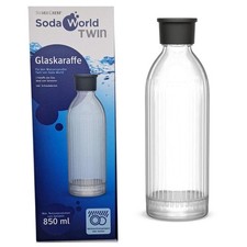 SilverCrest Glas Ersatzflasche für SodaWorld Twin Sprudler Glaskaraffe