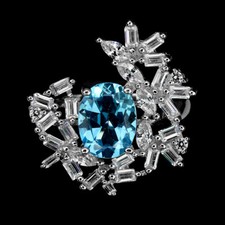 925 Sterlingsilber Ring Ovaler