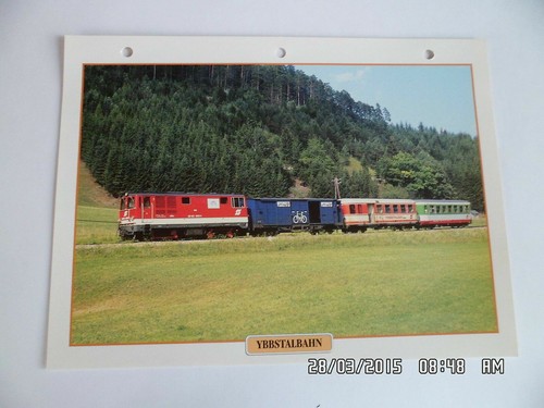 Ybbstalbahn zug steckkarte - ybbstalbahn,