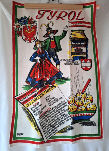 Vintage geschirrtuch - vintage,