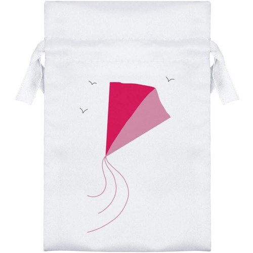 Pink kite flying - "pink, high"