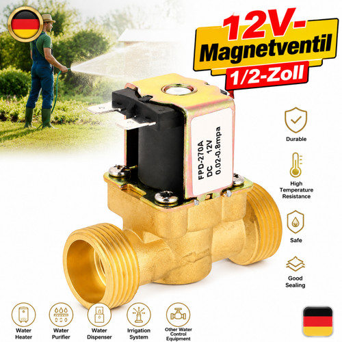 Magnetventil messing - magnetventil,