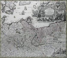 Kupferstichkarte BRANDENBURG