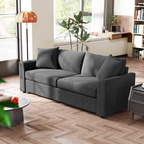 Homcom sitzer sofa couch - homcom, 3-sitzer-sofa,